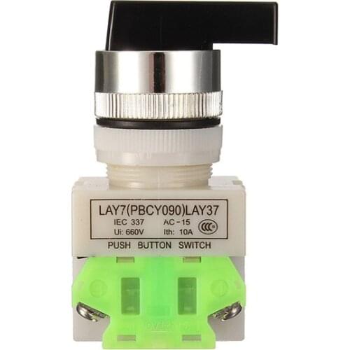 Rotary Three Position Selector Switch Push Button Switch