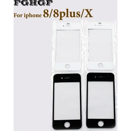 EeNjee 10PCS/lot LCD Front Touch Screen Glass For iphone 8 8plus X