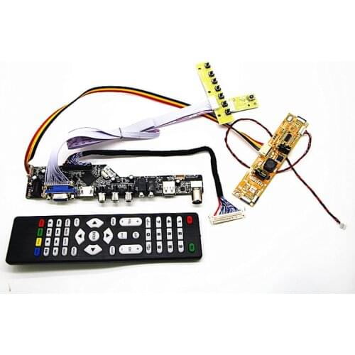 TV+HDMI+VGA+AV+USB+AUDIO LCD driver board 21.5" M215HGE-L10/21/23 LM215WF4 M215HW01 VB 1920*1080 LCD controller board DIY kits