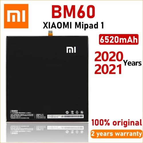 Xiao Mi Original BM60 6520mAh Battery For Xiaomi Pad 1 Mipad 1 A0101 High quality Batteries Batteria With Tracking Number