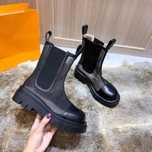 Women Black Martins Boots Genuine Leather Boots For Women Ankle Boots Punk Dr Motorcycle Shoes Thick Heel Platform Winter Shoes