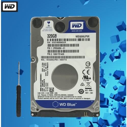 WD 320GB Laptop Hard Drive Blue Disk Computer Internal HDD HD Harddisk SATA II 8MB Cache 5400 RPM 2.5" for Notebook PS4