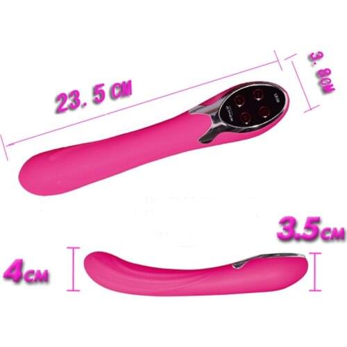 10 Frequency 42C Heating Vibrating AV Massage G-spot Clitoris Vagina Stimulate Rabbit Vibrator Sex Toy Dual Motor Magic Wand