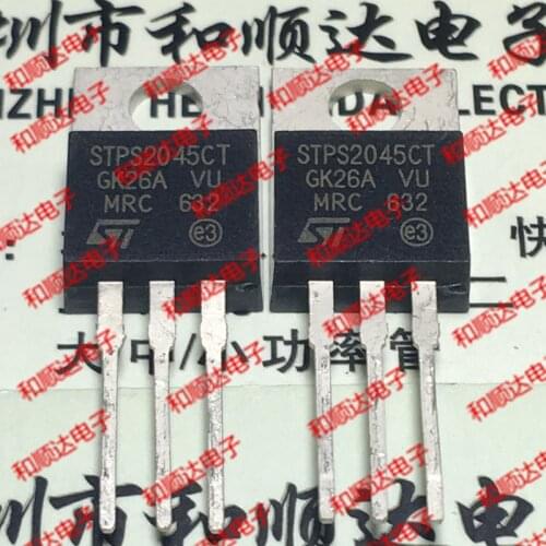 10pcs/lot STPS2045CT New Spot TO-220 Schottky 45V 20A
