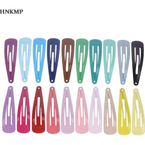 20pcs Hair Accessories Children Girls Hairpin BB Drop Clip Women Metal Hair Clip Pin Color Modeling Styling Tool Barrette