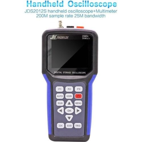 2017 High Quality Original Jinhan JDS2012S handheld Digital oscilloscope and 6000 counts Digital Multimeter, 25MHz 200MSa/s
