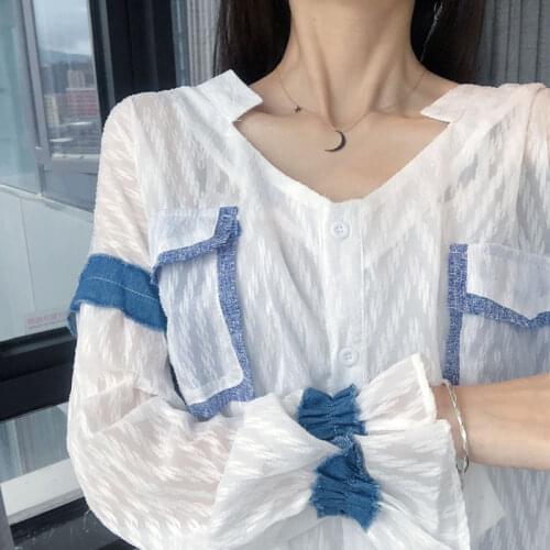 2020 spring summer autumn new women fashion casual chiffon shirt woman female OL women blouses Vq169