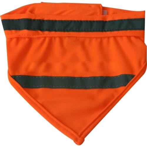 50Pcs/Lot First Aid Silk Triangle Reflecting Pet dog and cat Outdoor Activity Safety Protective Prompting Towel Collar Jacinth