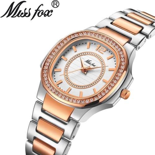 Top Brand Luxury 2021 Fashion Diamond Ladies Wristwatches Stainless Steel Female Square Quartz Watch Crystals