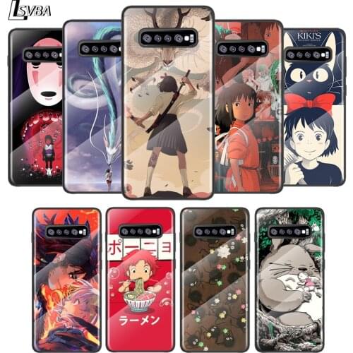 Spirited Away Anime For Samsung Galaxy S21 Ultra Plus 5G M51 M31 M21 Tempered Glass Cover Shell Luxury Phone Case
