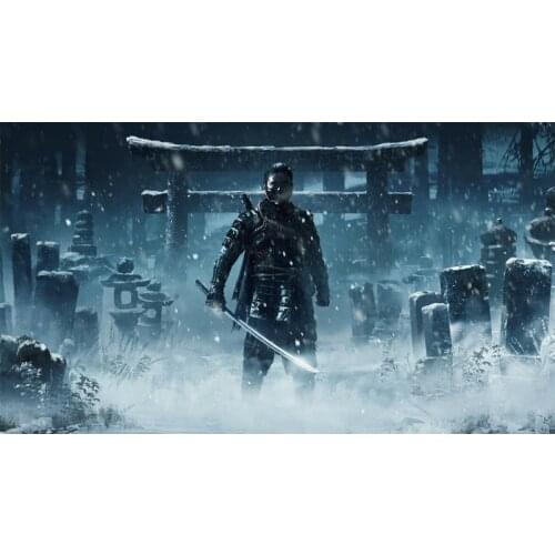 D0288 Ghost of tsushima Silk Fabric Poster Art Decor Indoor Painting Gift