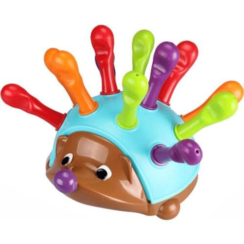 Kids Toys Matching Sorter Toy Hedgehog Sorter Toy Kids Stacking Toys Toddler Montessori Toy Interactive Game 13 -24 Months Gift