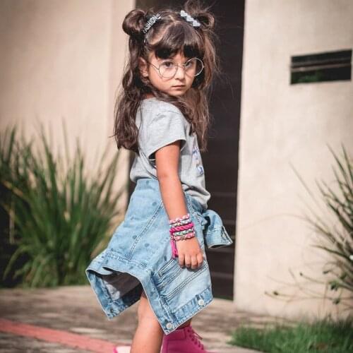 Kids Round Anti Blue Light Glasses Girls Boys Optical Glass Frame