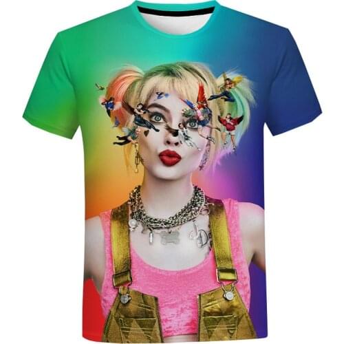 Horror Clown Movie 3D Printed T-shirt Mens Womens Fashion Casual Short Sleeve T-shirt Hip Hop Streetwear Oversized T-shirt Pol