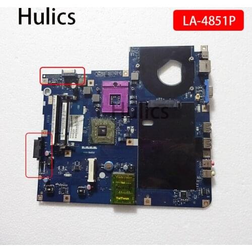 Hulics Original KAWF0 LA-4851P MBPGV02001 MBPPB02001 GL40 motherboard for Acer emachines E525 E725 Aspire 5332 5732 5332Z 5732Z
