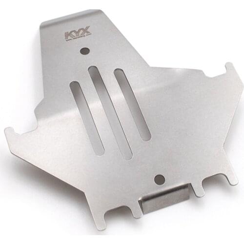 KYX Racing Stainless Steel Skid Plate Chassis Guard Chassis Armor Upgrades Parts for RC Crawler Car Traxxas TRX-4 TRX4