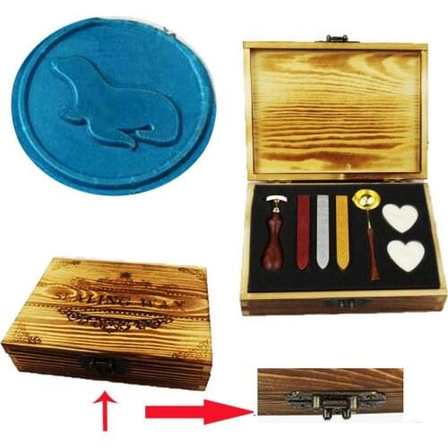 Sea Lions or Seals Wax Seal Stamp Set Vintage Classical Wax Stamp Kit for Cards Envelopes Invitations Wine Packages