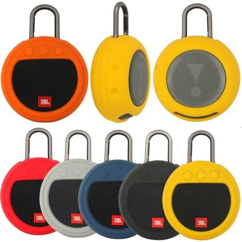 2021 Newest Outdoor Travel Silicone Case for JBL Clip 3 Wireless Bluetooth Speaker Protective Portable Case Cover