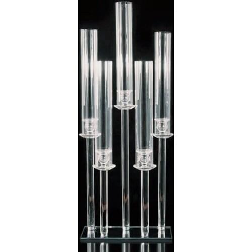 New style 5 arms table crystal candelabra wedding centerpiece sunyu2600