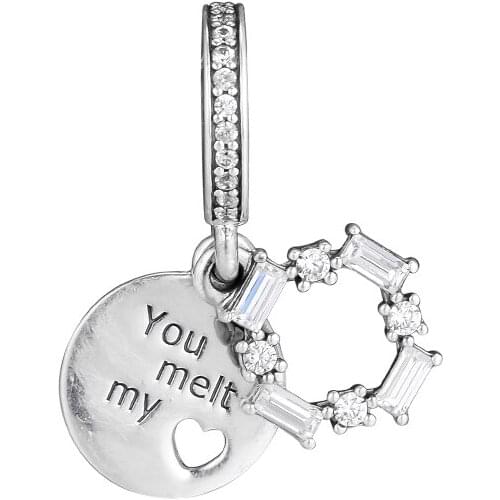 Charms 925 Silver Original Fit Pandora Bracelets Sterling Silver Ice Carving Charm Beads for diy Women Jewelry