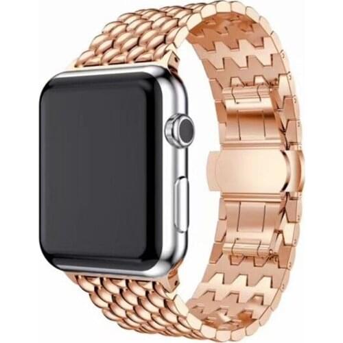 For Apple Watch Band SE Series 6/5/4/3/2 Steel High-quality Strap Men/Women Business Style Bracelet for iWatch 38/42mm 40/44mm