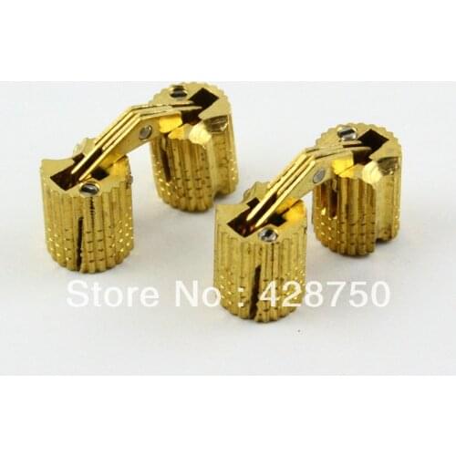 8PCS/Lot HIDDEN HINGE INVISIBLE HINGE BARREL CONCEALED HINGE 8MM - BRASS
