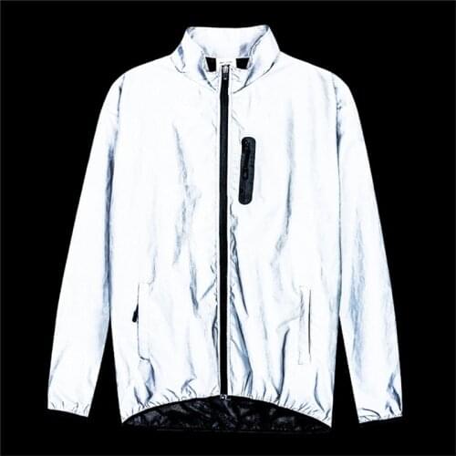 Bike Riding Sports Jacket Men Women Full Reflective Night Running Rainproof Warm Waterproof Windbreaker Jacket