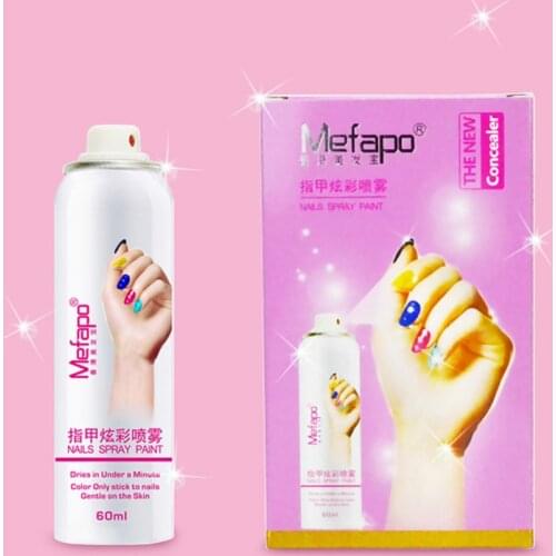 Nail Spray Paint Varnish Quick Dry Non Toxic DIY Nail Art Polish @ME88