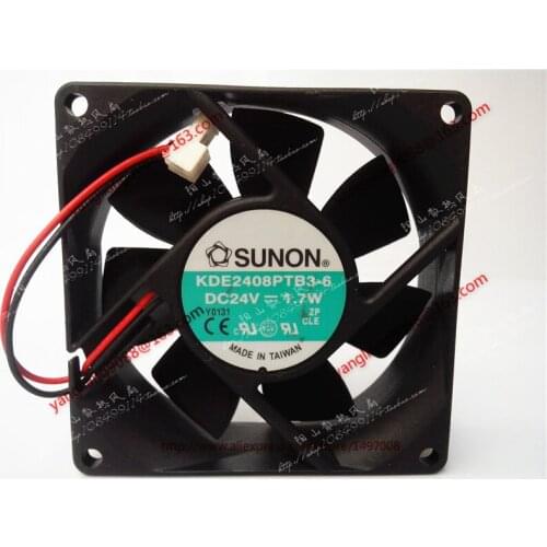 SUNON KDE2408PTB3-6 DC 24V 1.7W 80x80x25mm Server Cooling Fan