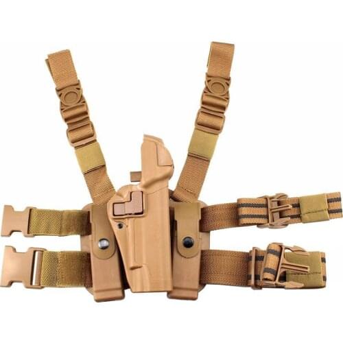 Tactical Leg Holster Sinking Double Anti Quick Pull Gun Holster Pistol Bag Outdoor Hunting Accessories Glock 1911 M92 P226