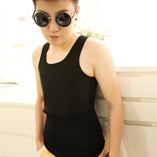 Tomboy Outerwear Chest Binder Trans Breathable Long Corset Les Plus Size Vest Tank Tops Cosplay Lesbian Cotton Undershirt