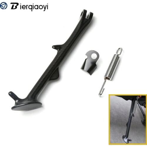 Motorcycle Universal Black Kickstand Side Sidestand Parking Rack Support Foot Scooter Side Stand Kick Stand for Yamaha/Kawasaki