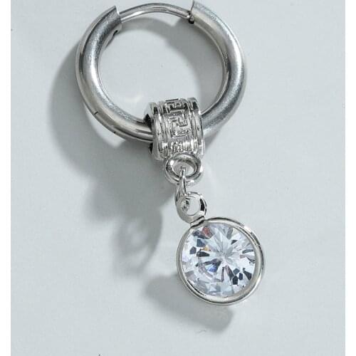 Single Stainless Steel Earrings Women Earrings Silver Stainless Steel Earrings Banquet Dance Party Sweet Surprise Birthday Gift