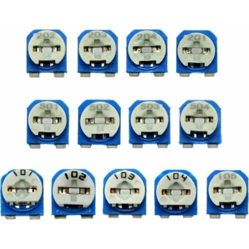 130pcs 13 Values RoHS Variable Resistor Potentiometers Assorted Kit