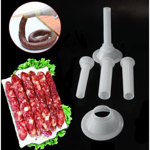 3PCS/Set Food Grade Quality Meat Grinder Handmade Sausage Stuffing Tube Sausage Maker Stuffer