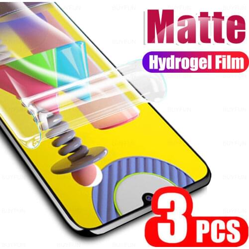 3PCS Safety Film For Samsung Galaxy M31 M31S Matte Hydrogel Film Samsun Samung Glaxy M 31s Soft Frost Film Not Protective Glass