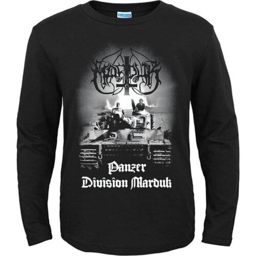 4 Designs Tank Swedish Marduk Band Punk Rocker Men Women Full Long Sleeves Shirt Heavy Black Metal Tee Fitness