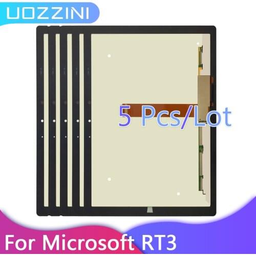 5Pcs 10.8" For Microsoft Surface 3 RT3 RT 1645 LCD Display Touch Screen Assembly Surface RT3 1657 LCD Replacement 100% Tested