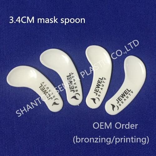 5000PCS/LOT free shipping OEM special order for mask spatula, mask spoon with hot stamping, cream spatula with silk printing