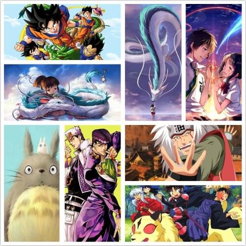 Diamond painting Japanese Anime Series Diamond embroidery full diamond mosaic picture of rhinestone cross stitch home decoration