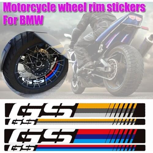 Car Wheel Tire Stickers Strips Motorcycle Waterproof Reflective Rim Tape Motorbike Auto Decals For Kawasaki Honda Yamaha BMW