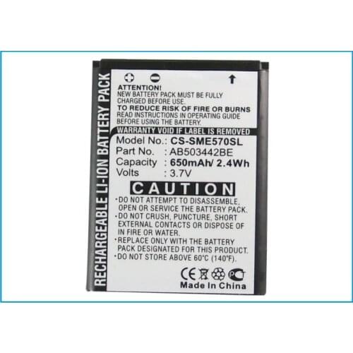 CameronSino for SAMSUNG SGH-B110 SGH-E570 SGH-E578 SGH-J700 SGH-J700i SGH-J700v SGH-J708 AB503442BE AB503442BU battery