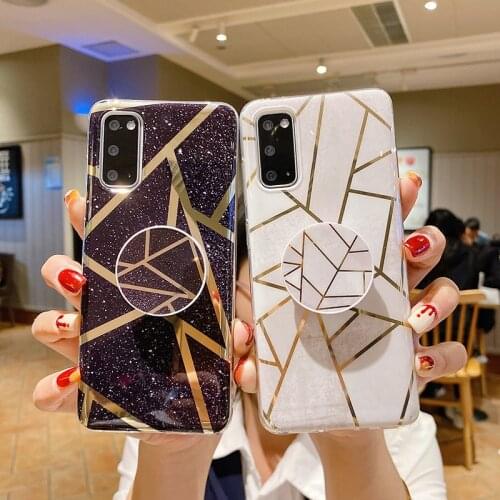 Luxury Bronzing marble soft silicon phone case for Samsung Galaxy A10 A20 A30 A50 A30S A50S A70 A31 A41 A10S S A21S M10 cover
