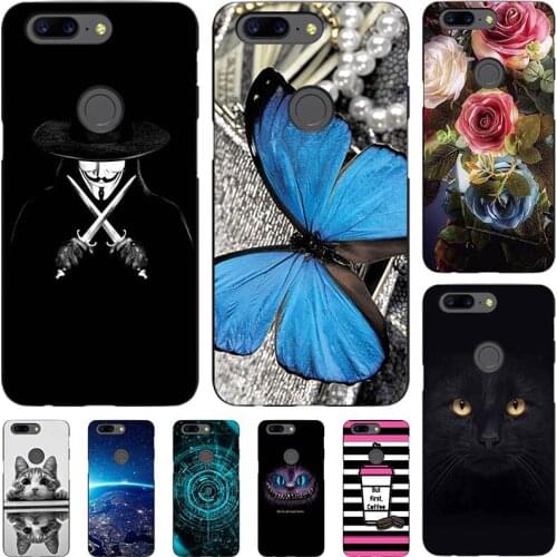 Phone Case For Oneplus 5T One plus 5T Cover Fashion Soft Silicone Relief Case For OnePlus 5 OnePlus5 A5000 5.5" Animal Cat Capa