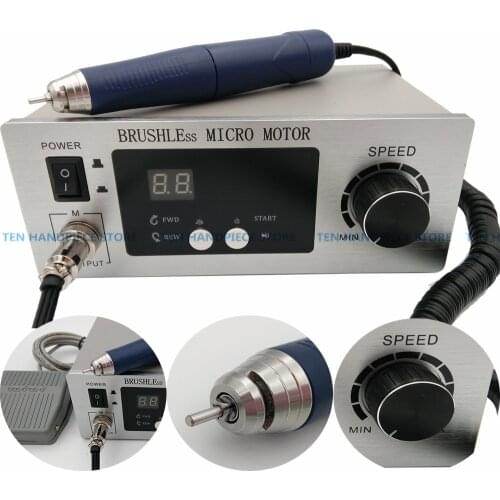 2018 free shipping Dental Lab machine Brushless micro motor Jewellery engraving Micromotor Polishing machine Unit with handpiece