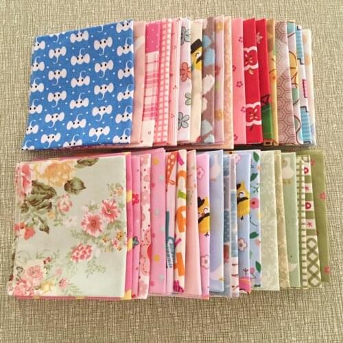 2017 News 10 pieces/lot 20cmx20cm cotton fabrics charm packs patchwork fabric quilting stash tissue cloth no repeat design Twill
