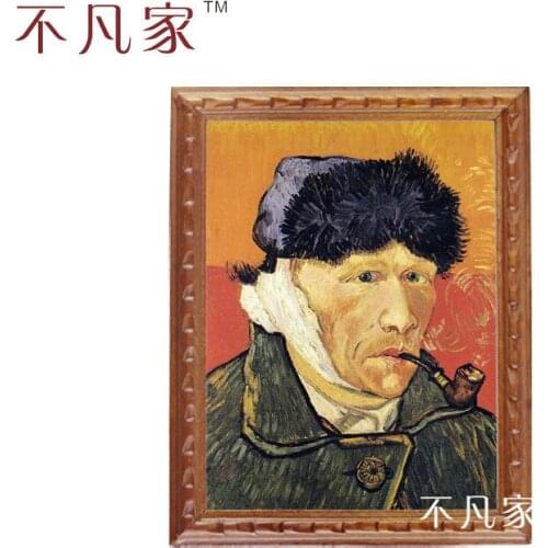 Wholesale dollhouse 1:12 scale miniatue Classical van gogh oil Home Decorations Painting Frame B-2