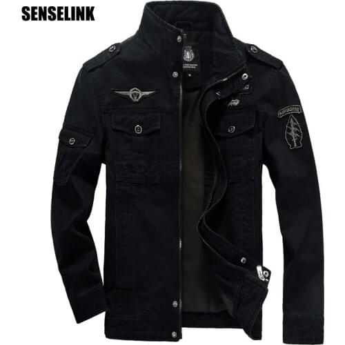 Mens Military Jacket Bomber Male MA-1 Jacket 2020 Army Autumn And Winter Warm Denim Brand Casual Clothing Oversize Slim 6XL