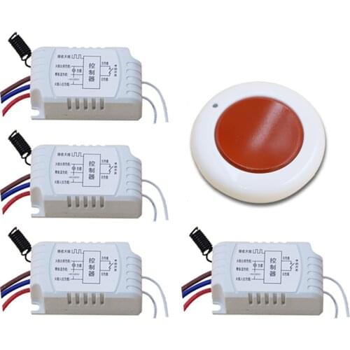 Hot Sales Wireless Light Remote Control Switch AC220V 1CH Relay Receiver with Transmitter Simple Operation 315/433mhz