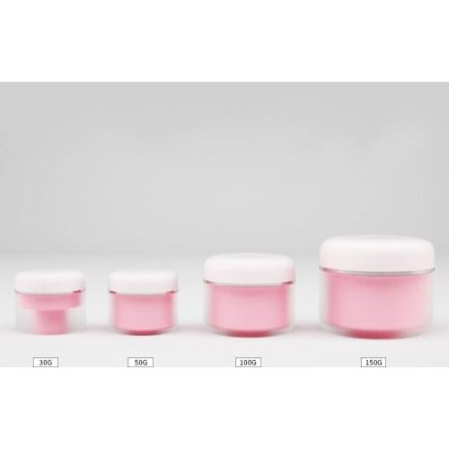 300pcs/lot 30g/50g/100g/150g Refillable Bottles Plastic Empty Makeup Jar Pot Travel Face Cream/Lotion/Cosmetic Container